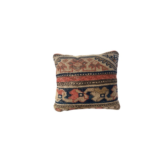 Superb Custom Made neck Pillow made with 19th c Malayer fragment never been used, clean, with cotton back, w/zipper with...