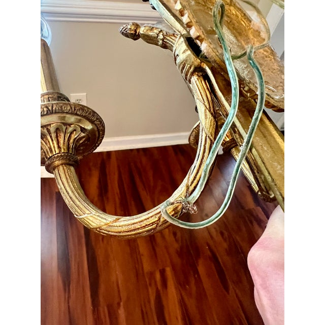 Vintage French Louis XVI Gilt Bronze Double-Arm Rope and Tassel Wall Sconces - a Pair For Sale - Image 11 of 13
