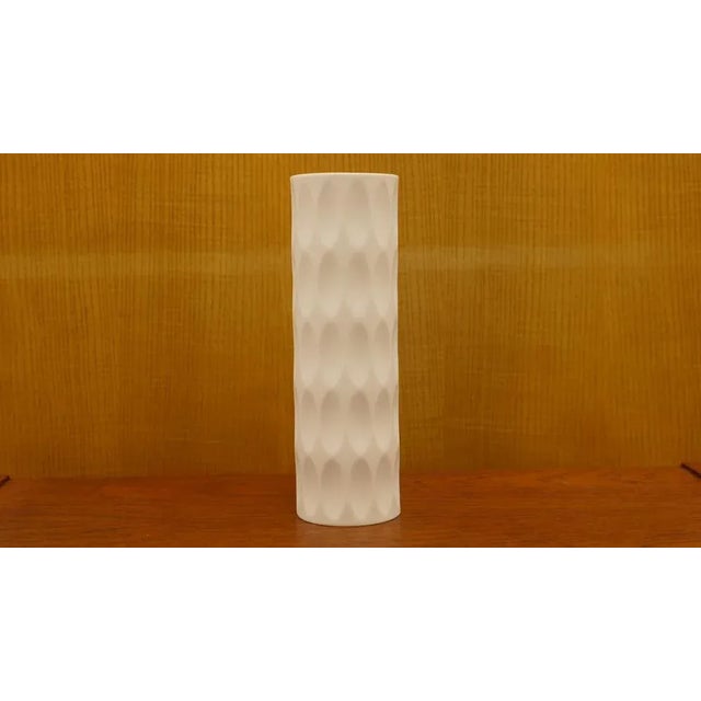 White Porcelain Vase by by Heinrich Fuchs for Lorenz Hutschenreuther For Sale - Image 13 of 13