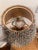 Traditional Porcelain Lamp With Floral Pleated Empire Lampshade For Sale - Image 3 of 3