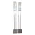 1980s Robert Sonneman Tall Floor Lamp Pair For Sale