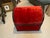 Late 20th Century 20th Century Red Velvet Dome Top Trunk For Sale - Image 5 of 8