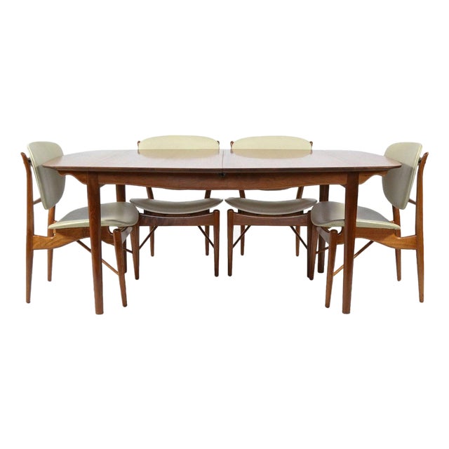 Finn Juhl Dining Table and Chairs For Sale