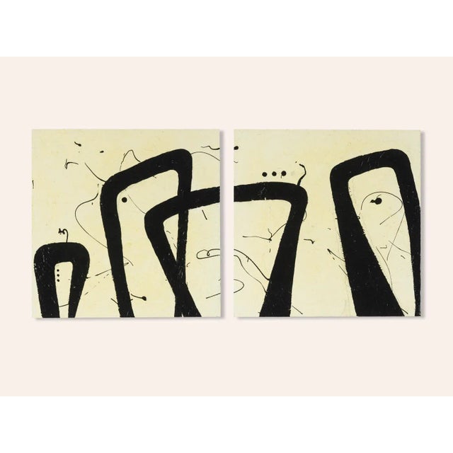 Fabio COLOMBO "People". Abstract representation of a crowd of people. Spatula technique combined with acrylic paint and a...