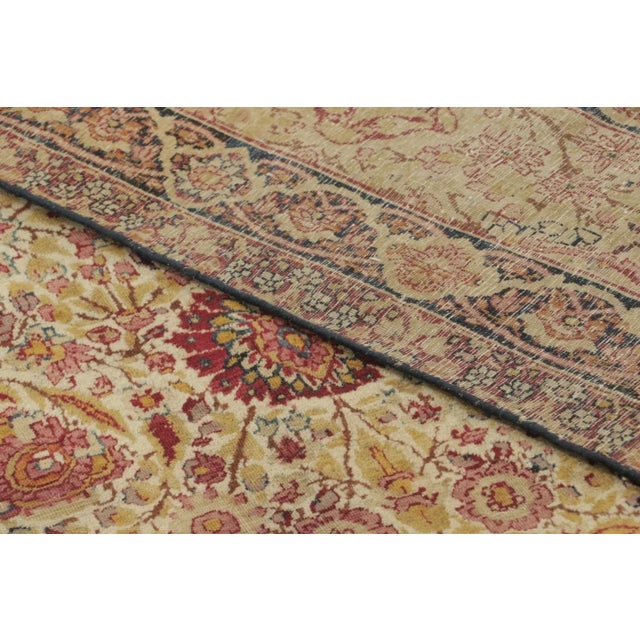 Antique 20th Century Persian Kashan Rug With Floral All-Over Vinery - Rug & Kilim For Sale - Image 9 of 9