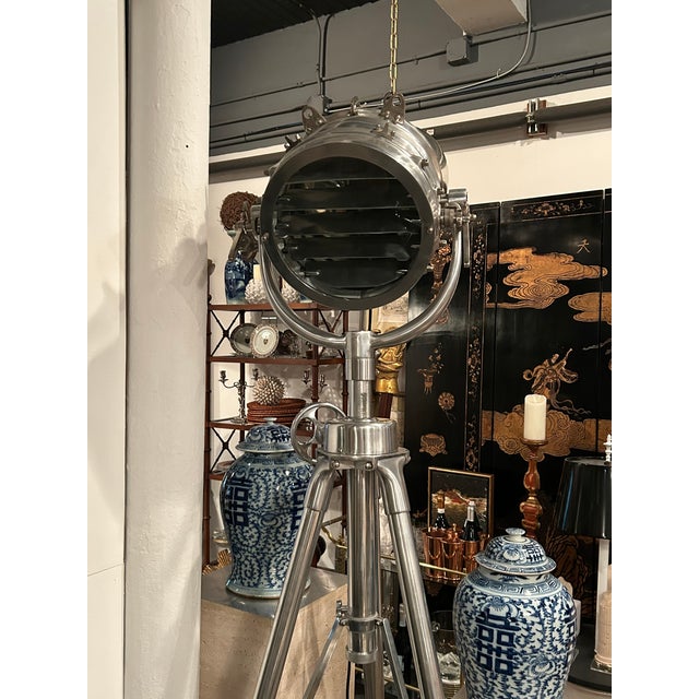 Authentic Restoration Hardware Huge Royal Master Sealight Floor Lamp For Sale - Image 10 of 13