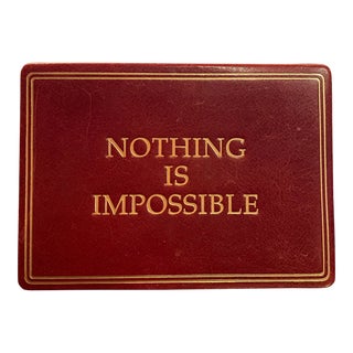 Vintage Neiman Marcus Sign Nothing Is Impossible For Sale
