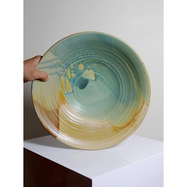 Modern Large Dutch Ceramic Fruit Bowl by Egbert Boonstra, 1990s For Sale - Image 3 of 15