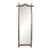 Vintage Indian Teakwood Arched Top Mirror For Sale