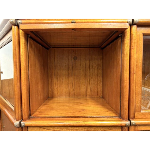 English Corner Bookcase from Globe Wernicke For Sale - Image 14 of 18