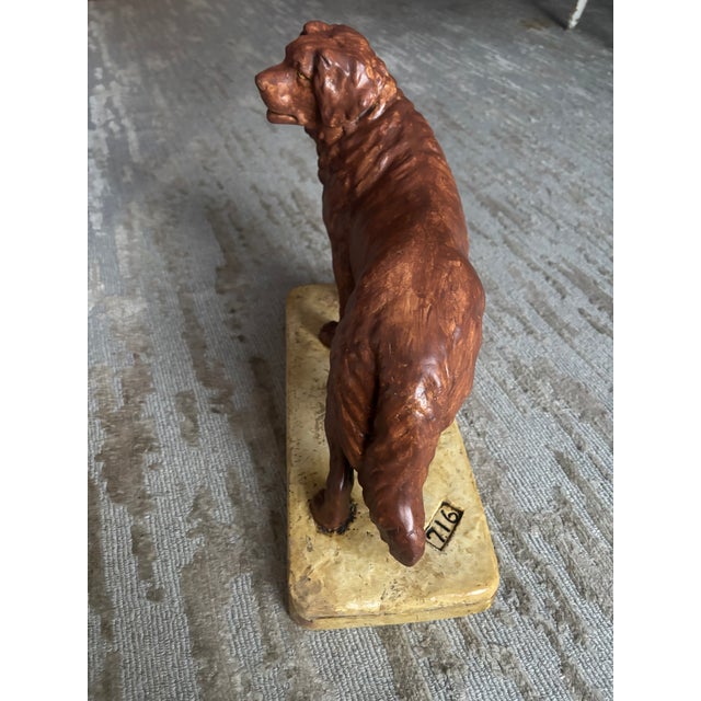 Plaster Sculpture of a Retriever or Setter. 50's For Sale - Image 4 of 16