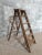 Vintage Wood Step Painters Ladder, 1970s, in Worn conditions. Designed 1970 to 1979