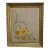 1910s Framed Antique Art Nouveau Silk Floral Embroidery on Linen For Sale