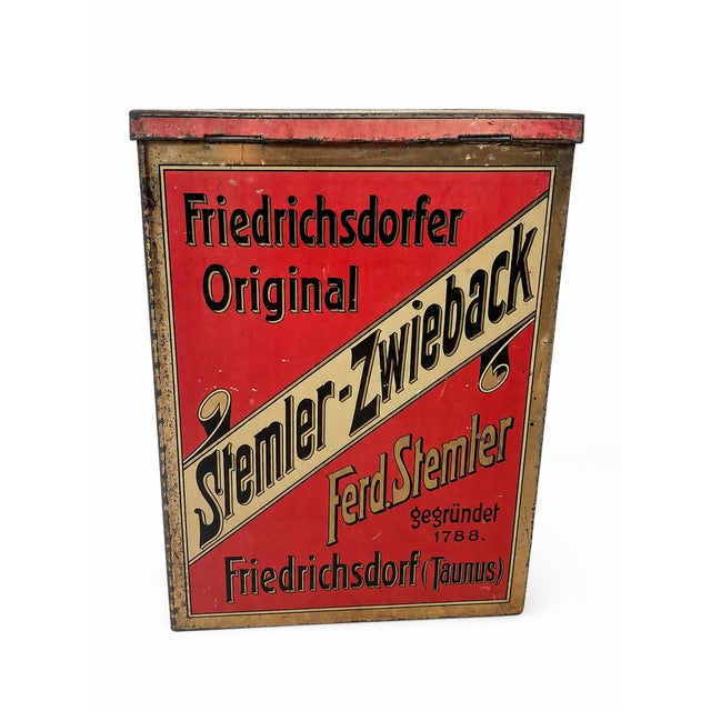 Rusk Tin from Stemler, Germany, 1920s For Sale - Image 10 of 10