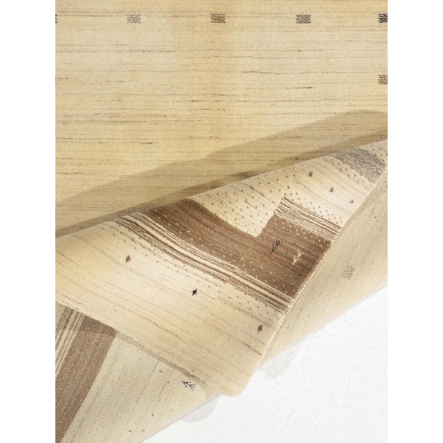 Vintage Hand-Knotted Gabbeh Rug 5'8" X 8'0" For Sale - Image 4 of 4