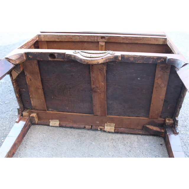 Small Sicilian Como Two Drawers and Inlaid Antique Marble, 1780 For Sale - Image 6 of 18