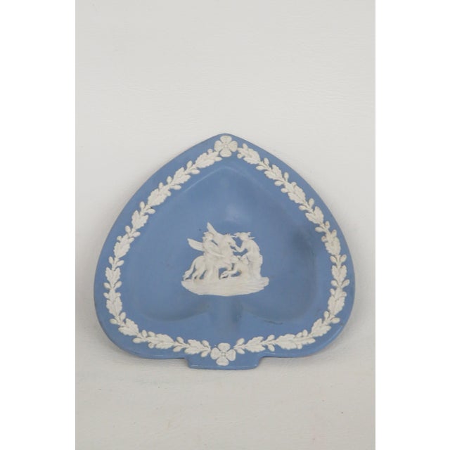 Blue Wedgwood Blue Jasperware Heart Shaped Trinket Vanity Pin Dish 4583b For Sale - Image 8 of 15