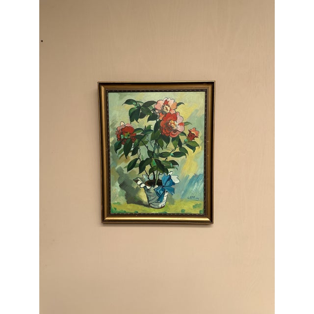 G. Källbom, Flower Motif in Pot, 1960s, Oil on Panel, Framed For Sale - Image 8 of 18