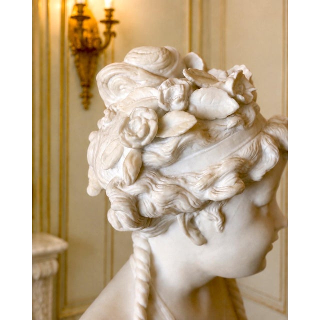 Royal Worcester 19c Royal Worcester Victorian Off White Parian Flower Girl For Sale - Image 4 of 13