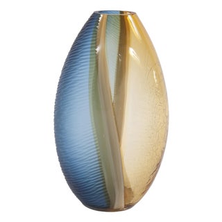 Mirina Hand Blown Glass Vase- Large For Sale