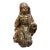 18th Century Polychromed Wooden Praying Santos Sculpture on Stand For Sale