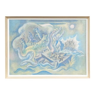 1961 “The Afternoon of a Faun” Oil on Canvas by Eugene Francis Savage For Sale