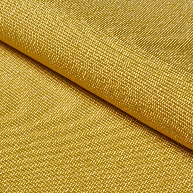 SAMPLE - Schumacher Cooper Indoor/Outdoor Fabric In Yellow For Sale