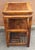 19th Centruy South East Asian, probably Chinese, Three-Tier Elmwood Side Table. Measures 15" in width, 15" in depth and...