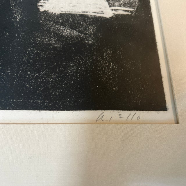 Expressionism 1970’s Expressionist Woman Silhouetted in Room Lithograph For Sale - Image 3 of 5