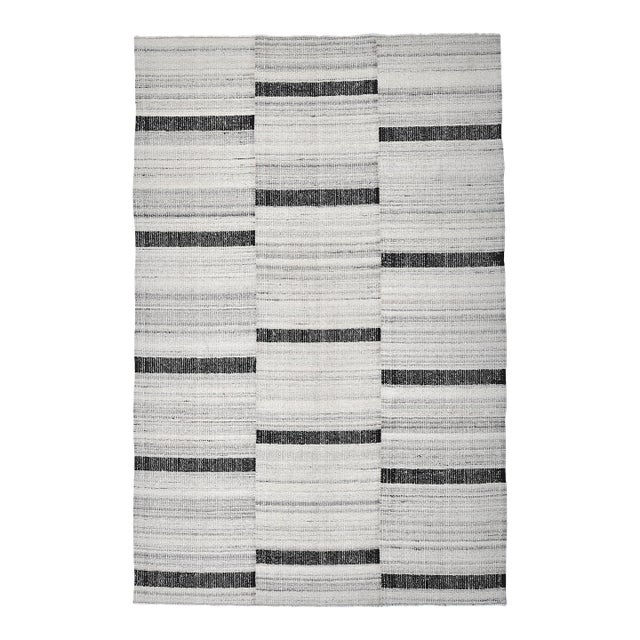 1970s Turkish Home Living Stripe Kilim Rug For Sale