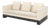Minotti Andersen Quilt White Upholstered Sofa For Sale