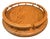 Vintage Solid Oak 14" Lazy Susan With Spindle Rail For Sale
