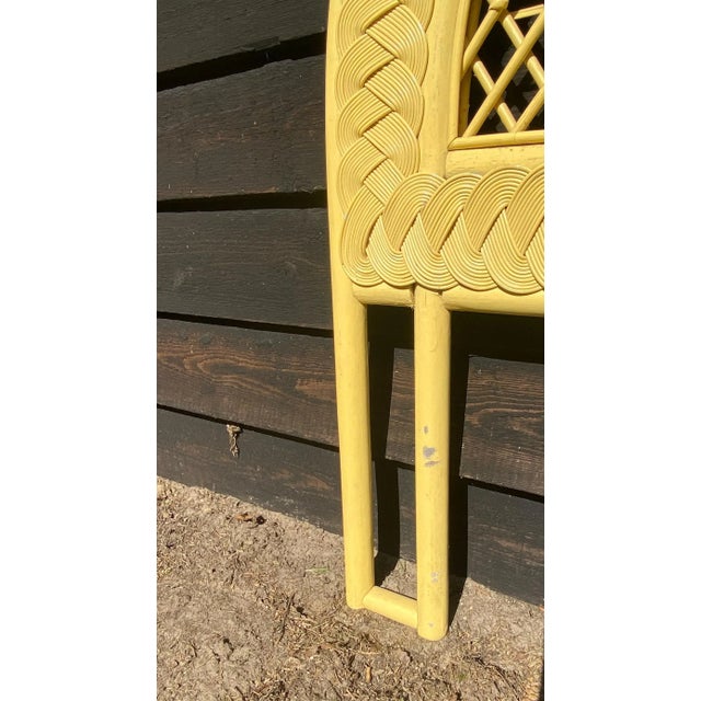 Mid-Century Lacquered Bamboo Headboard For Sale - Image 10 of 12