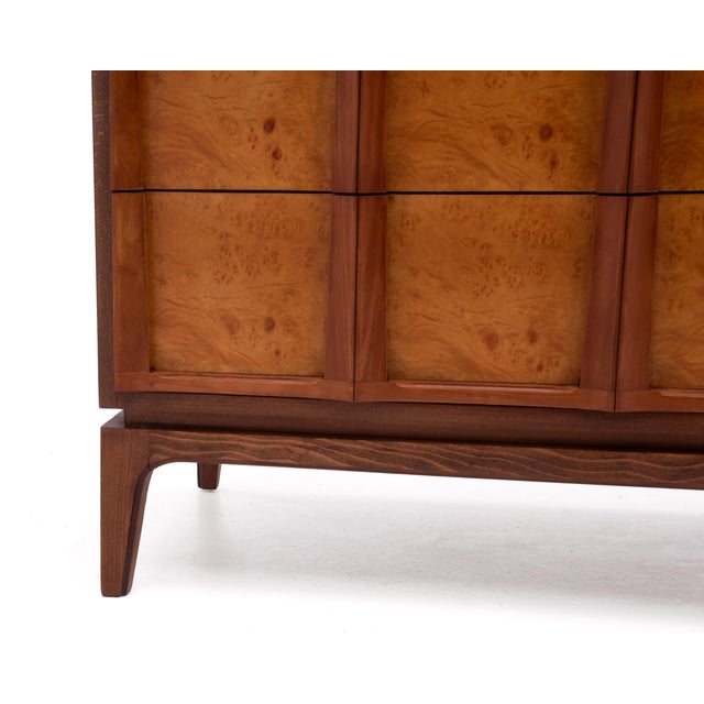 Thomasville Arched Series Dresser Sideboard Credenza Travertine Top Mid Century 1960s For Sale - Image 9 of 13