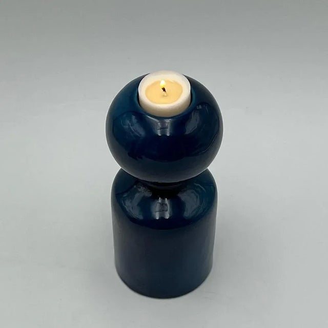 Liisi Beckmann’s exquisite ceramic vase/candle holder from the 1960s crafted by Gabbianelli. This vintage ceramic vase...