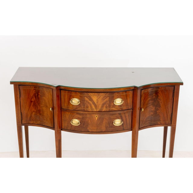 Hepplewhite Hickory Chair Company Flame Mahogany Sideboard For Sale - Image 3 of 9