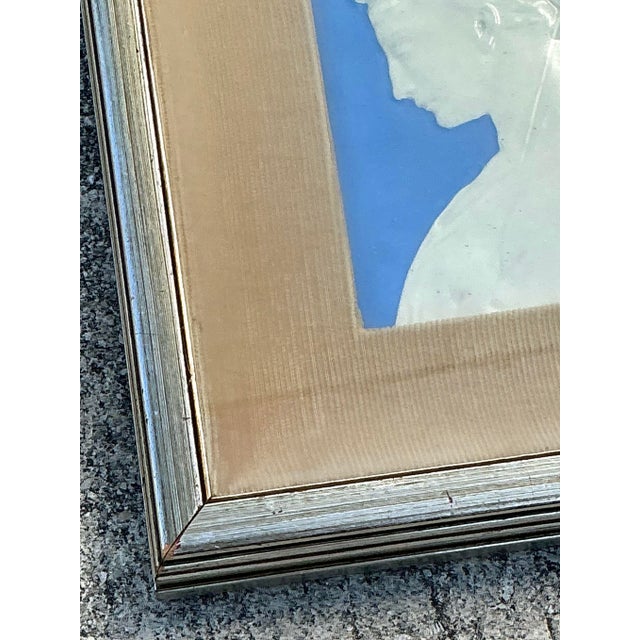 Vintage Italian Glazed Ceramic Profile Tile For Sale - Image 10 of 12