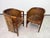 1900 - 1909 Viennese Secession Geometric Leather Tub Armchairs from Josef Hoffmann, 1905, Set of 2 For Sale - Image 5 of 15