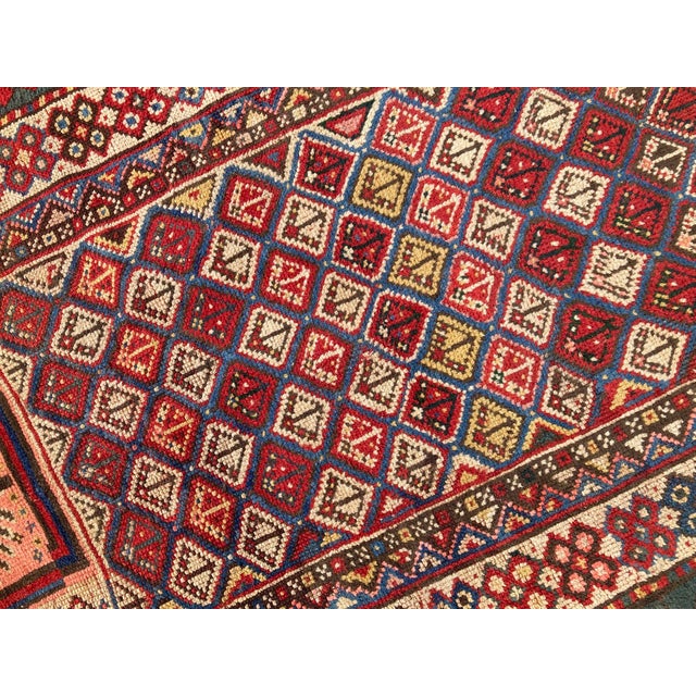 Antique Caucasian Gendje Prayer Rug, 1890s For Sale - Image 10 of 16