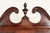Baker Furniture Style Georgian Carved Flame Mahogany Lighted Breakfront Bookcase Cabinet, Circa 1940s For Sale - Image 9 of 15
