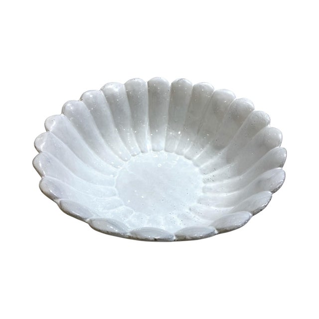 Late 20th Century Large Astier De Villatte "Marguerite" Bowl, Handmade in Paris For Sale - Image 9 of 17