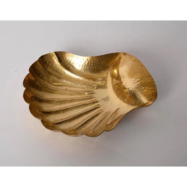 Mid-Century Italian Handmade Brass Shell Shaped Bowls for Metal Art, 1970s, Set of 3 For Sale - Image 9 of 18