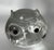 Mid-Century Modern 1990s Italian Clear Art Glass Owl Sculpture Paperweight With Black Glass Eyes For Sale - Image 3 of 7