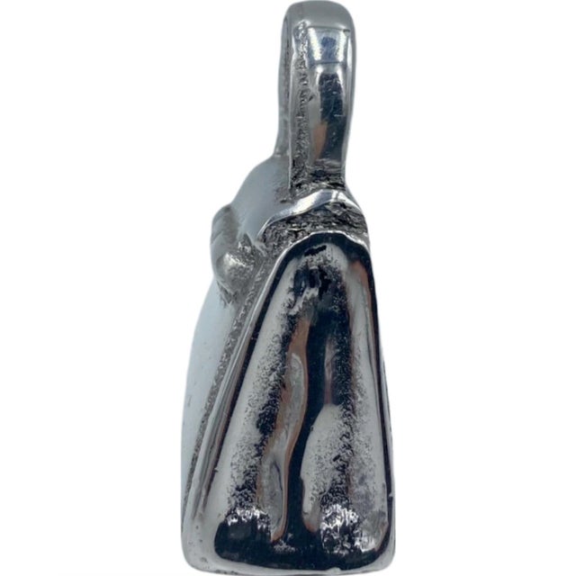 1980s Vintage Silverplate Handbag Purse Paperweight Miniature Mini For Sale - Image 5 of 12