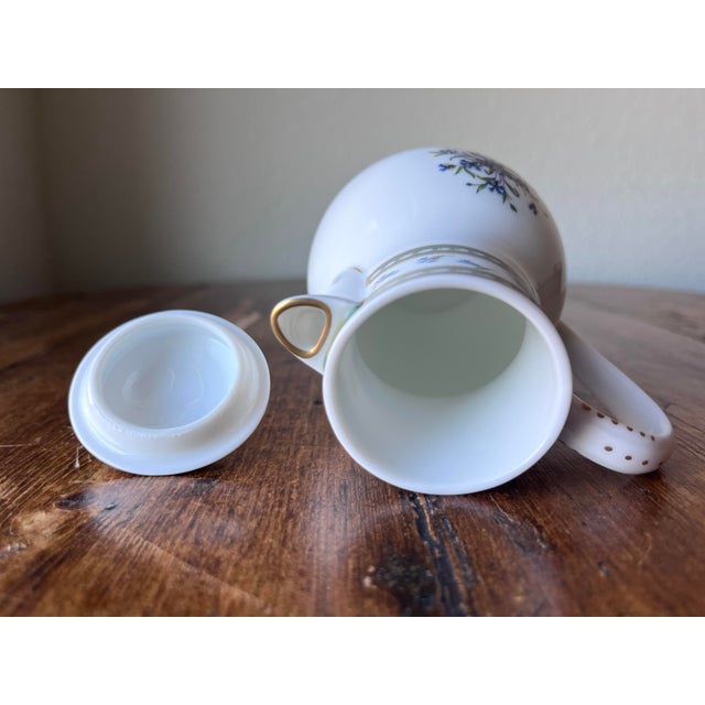 Late 20th Century Ancienne Manufacture Royale De Limoges France Marie Antoinette Pattern Collection Creamer For Sale In Dallas - Image 6 of 8