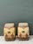 Vintage Glazed Ceramic Elephant Low Stools - A Pair For Sale - Image 11 of 12