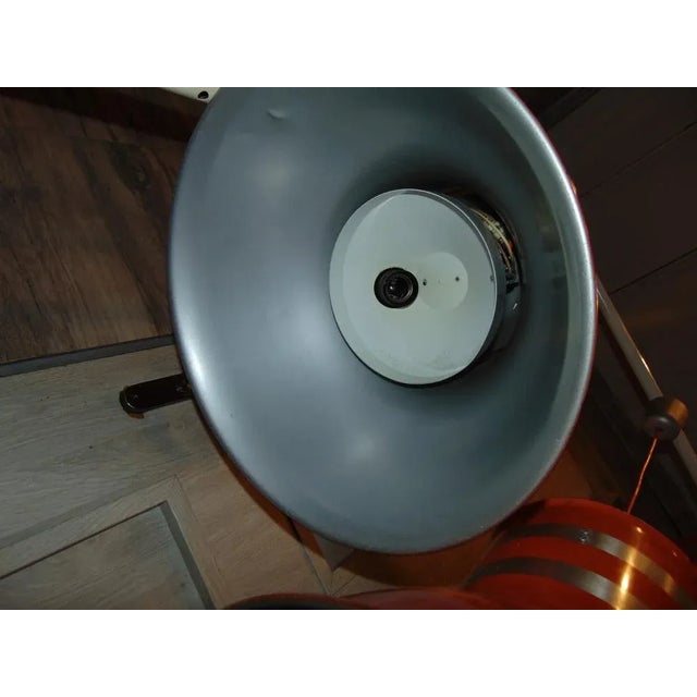 Red Vintage Industrial Kosta Lamp, 1970s For Sale - Image 8 of 12