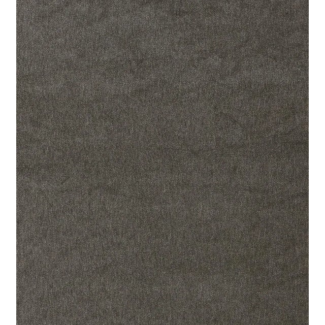 The House of Scalamandré Bay Velvet Fabric, Charcoal For Sale