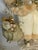 1970s Vintage Santa Claus Figure in Gold Brocade With Gifts For Sale - Image 5 of 5