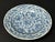 Late 20th Century Chinese Art Porcelain BLue and White Plate With Floral Design For Sale - Image 4 of 8